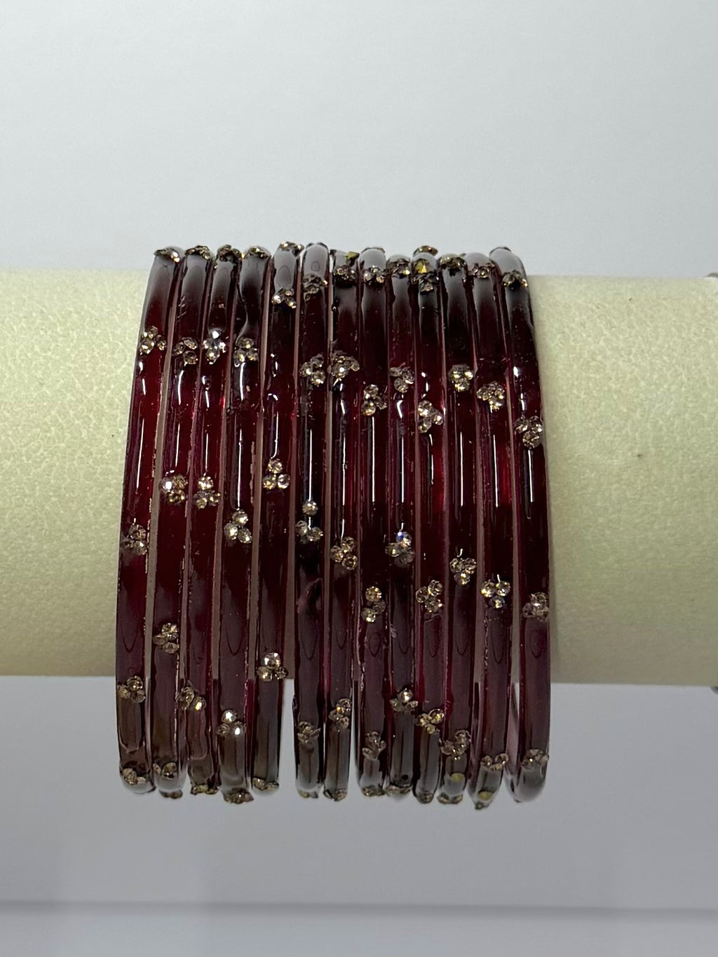 Trending Viral Glass Bangles - Colorful Glass Bangles for All Occasions 12 pcs