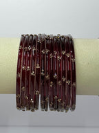 Trending Viral Glass Bangles - Colorful Glass Bangles for All Occasions 12 pcs