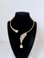 Premium Moissanite Hasli Nura Necklace Set with Earrings