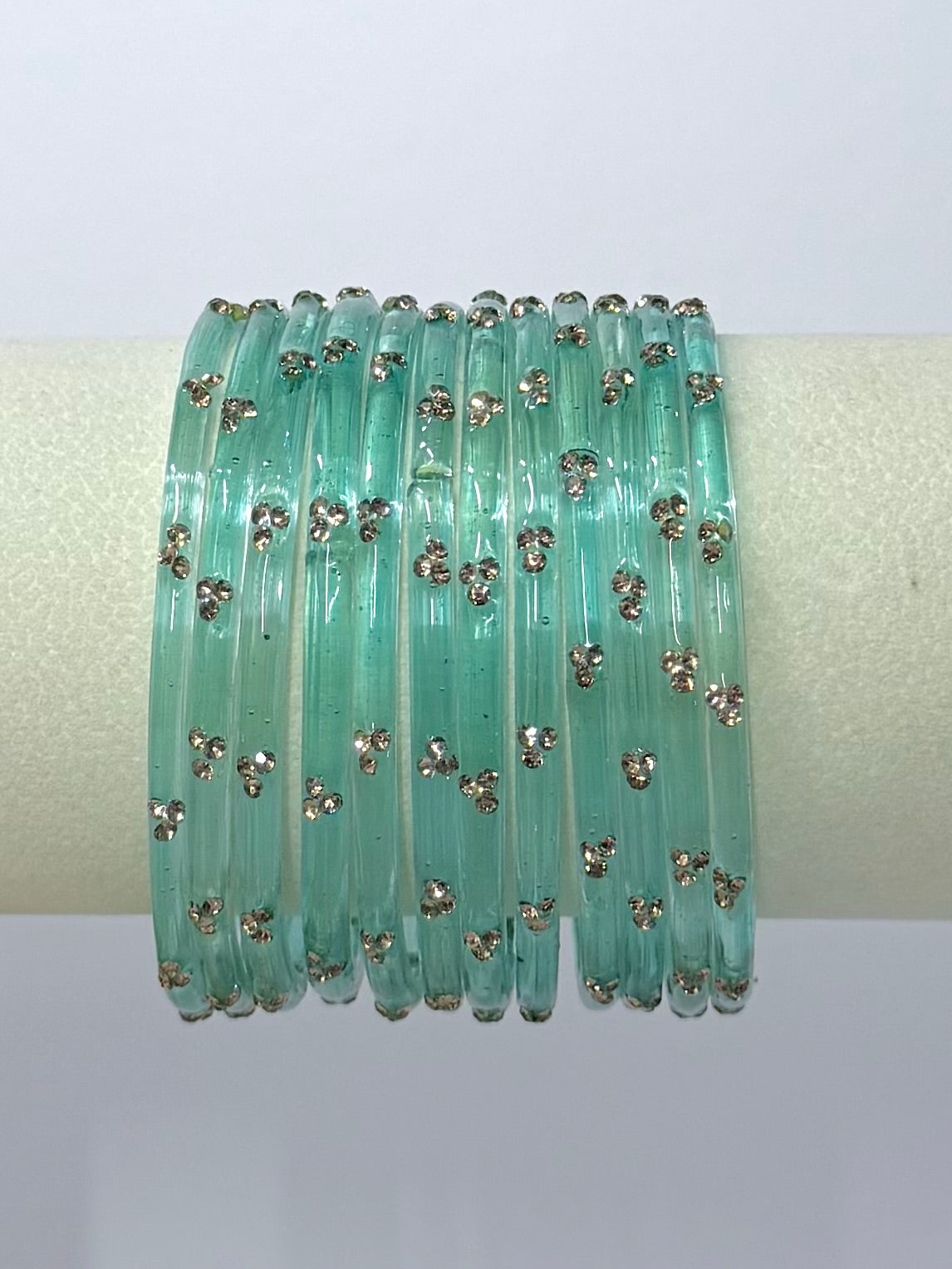 Trending Viral Glass Bangles - Colorful Glass Bangles for All Occasions 12 pcs