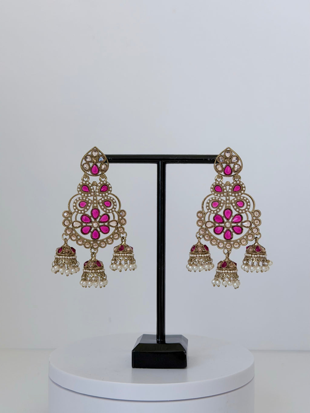 Polki Khwaab Earrings with Jhumka