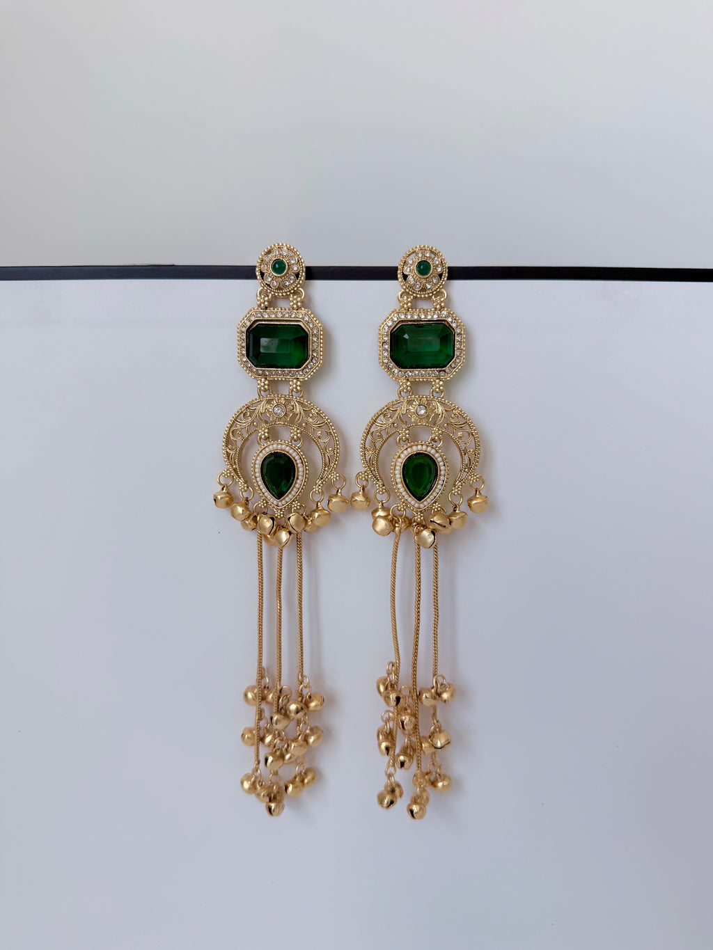Trending Riona Kashmiri Earrings with Ghungroo