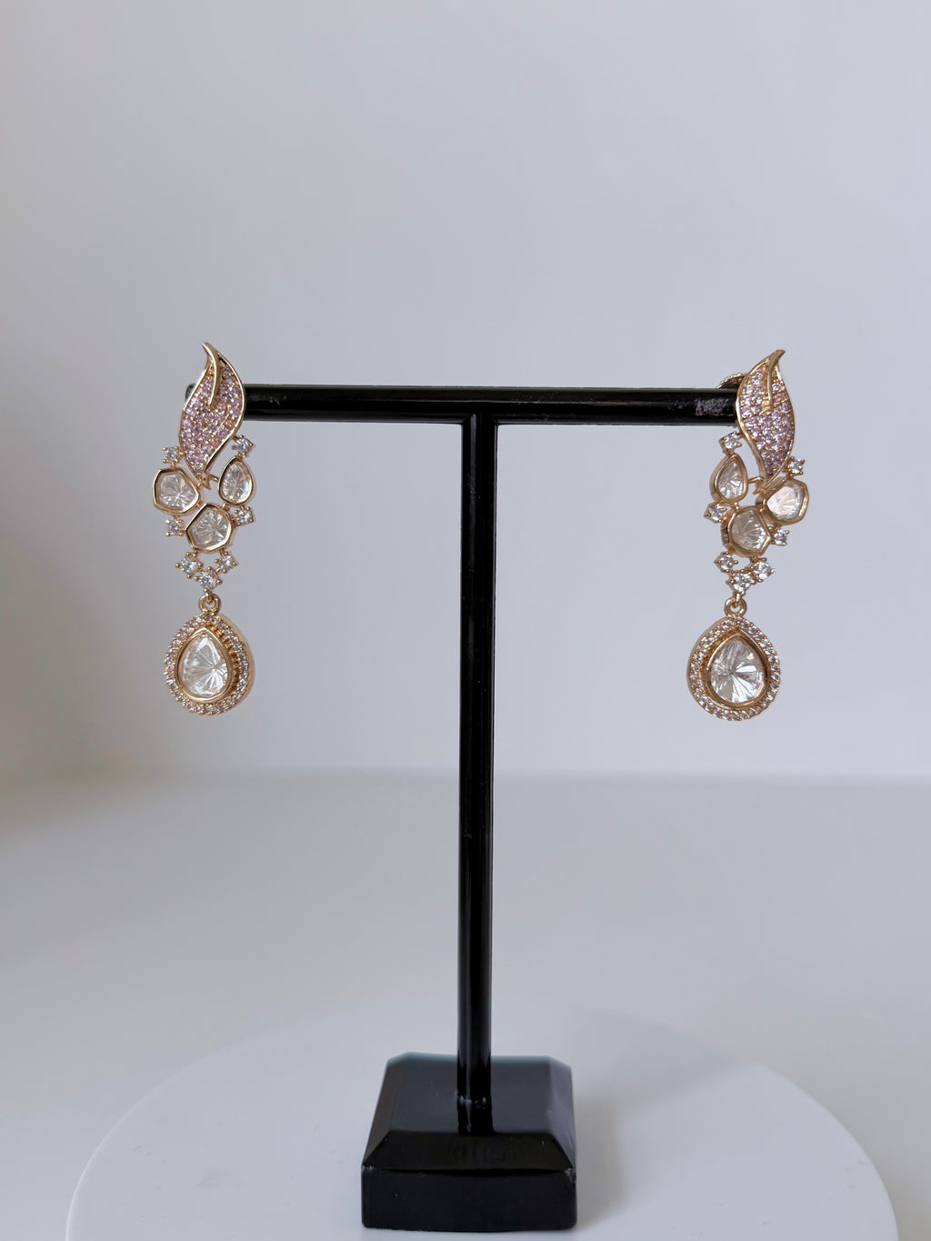 Premium Moissanite Hasli Nura Necklace Set with Earrings