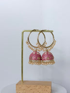 Bollywood Saanvi Meenakari Bali Jhumka