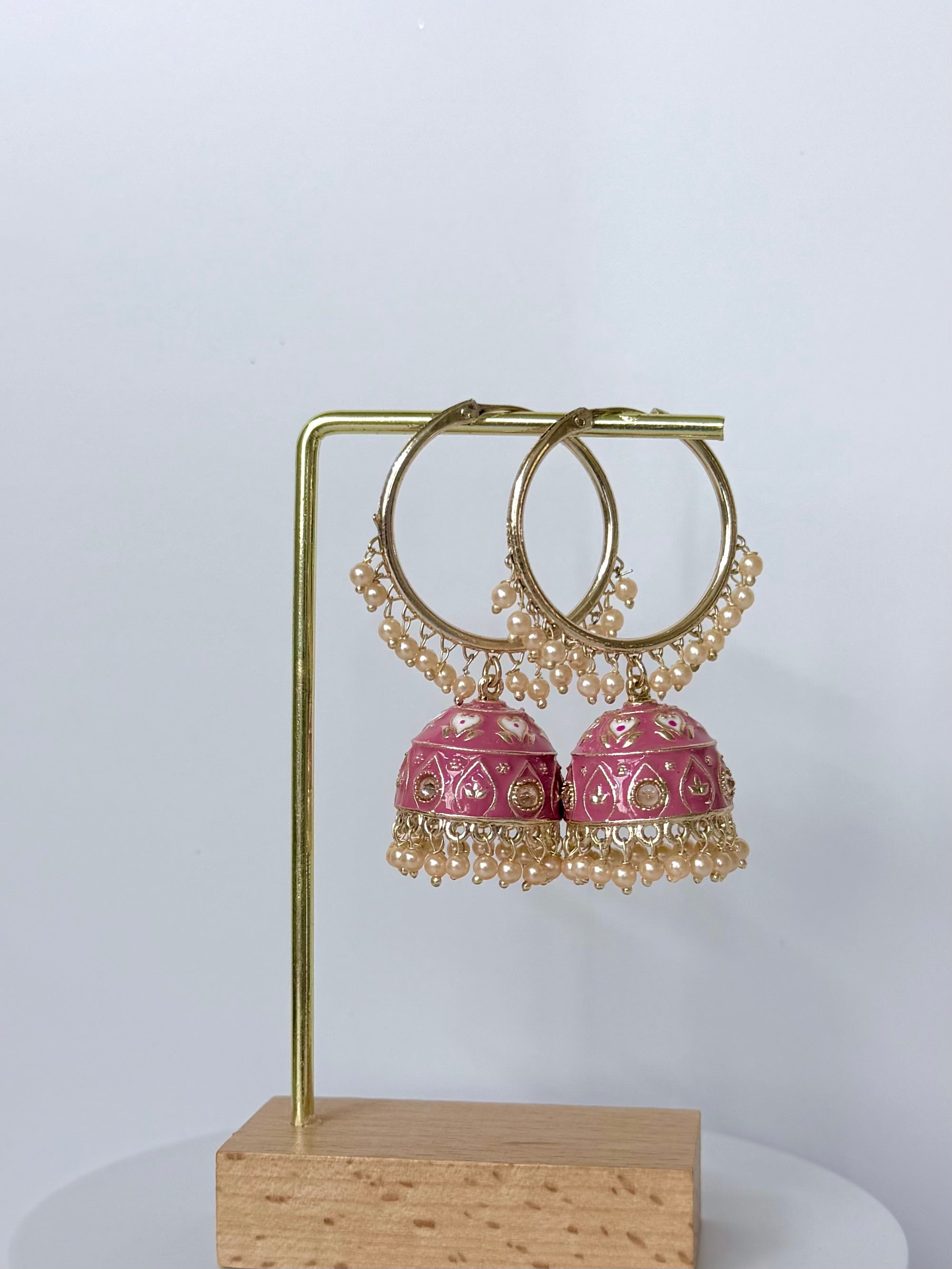Bollywood Saanvi Meenakari Bali Jhumka
