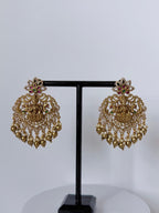 Devika Traditional Temple Mala Set with Earrings