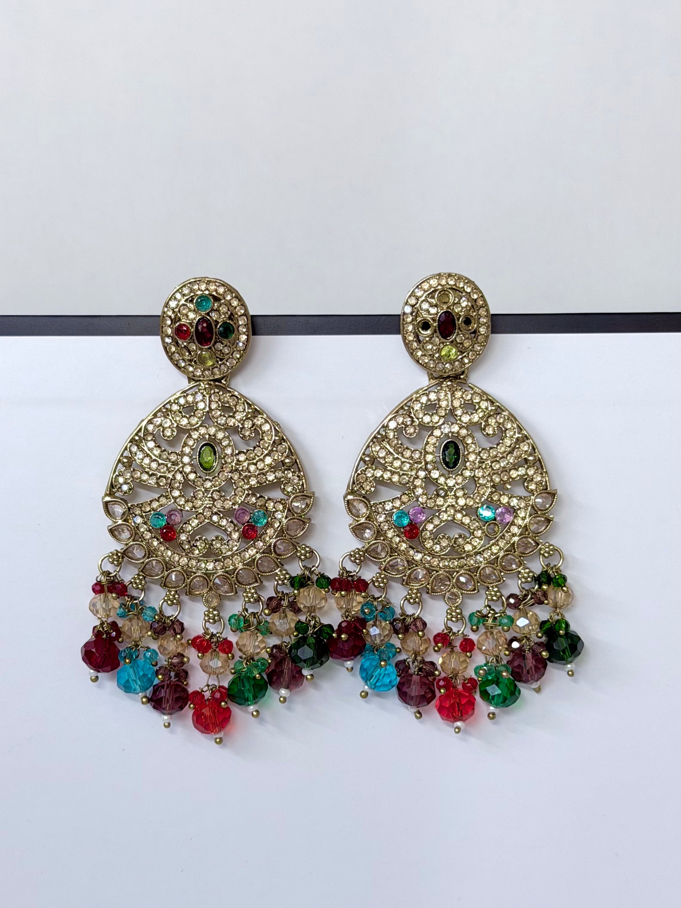 Bollywood Stonework Tara Earrings