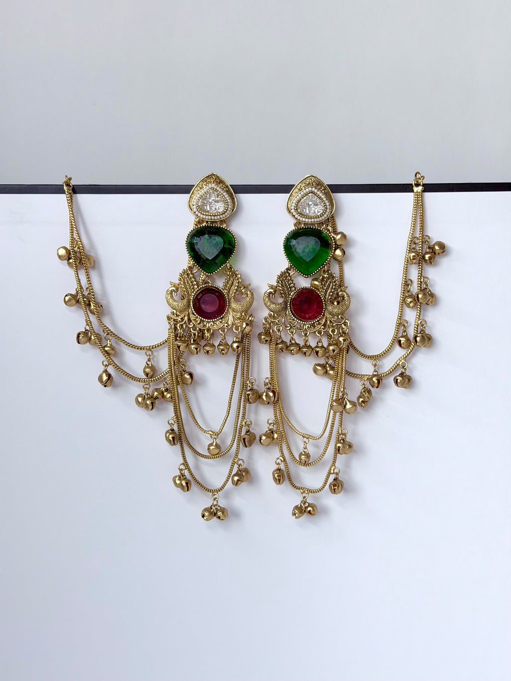 Trending Mayuri Kashmiri Earrings with Ghungroo Sahara