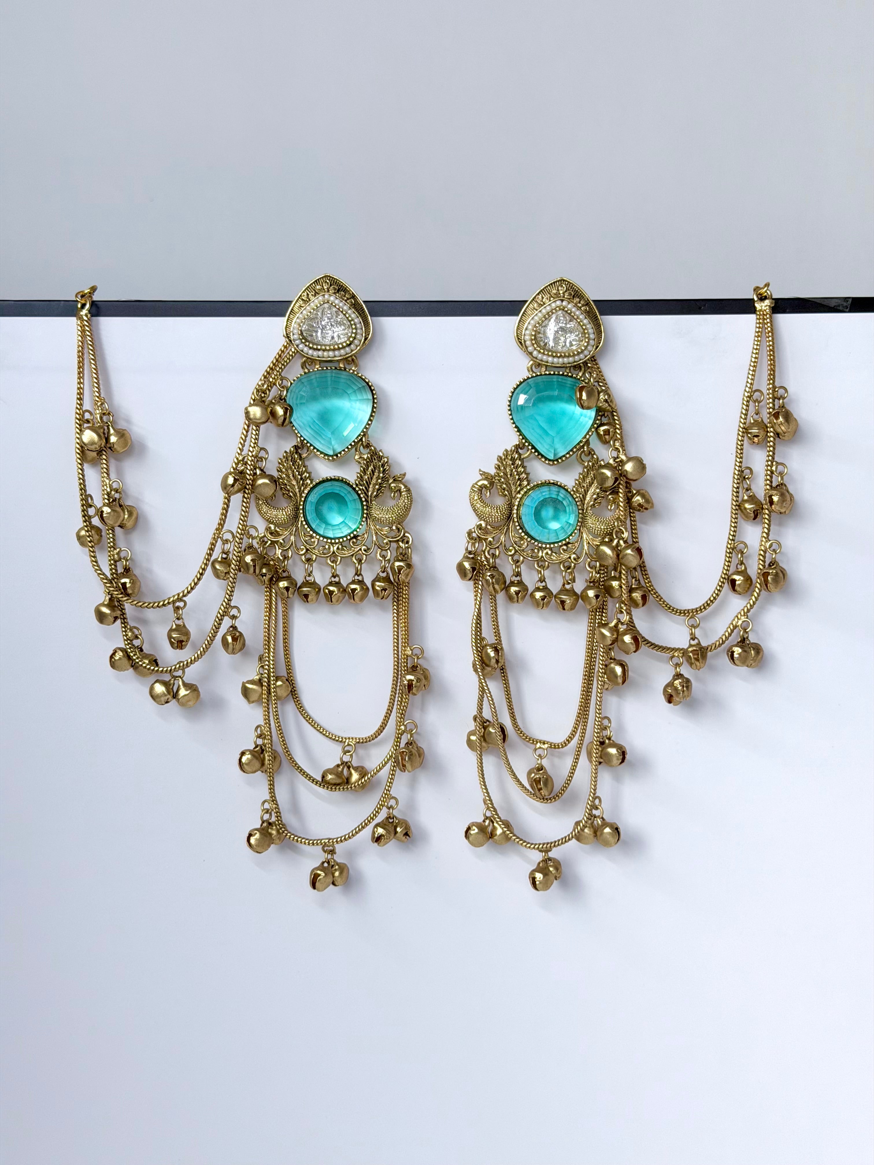 Trending Mayuri Kashmiri Earrings with Ghungroo Sahara