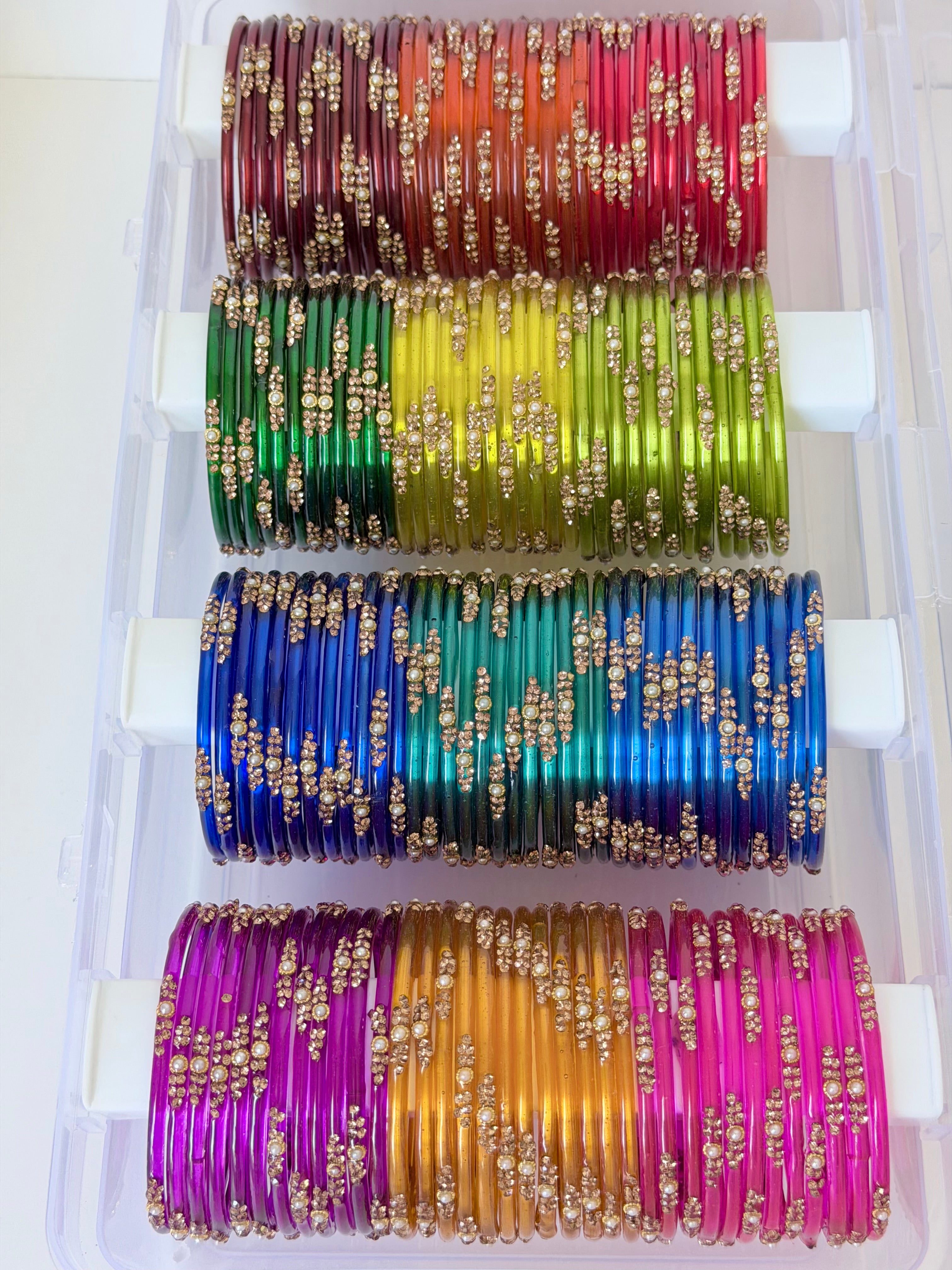 Shringar Glass Bangle Box with Bangle Organizer
