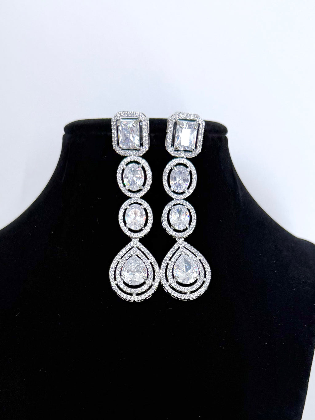 Bridal Shehnaaz American Diamond Set with Earrings