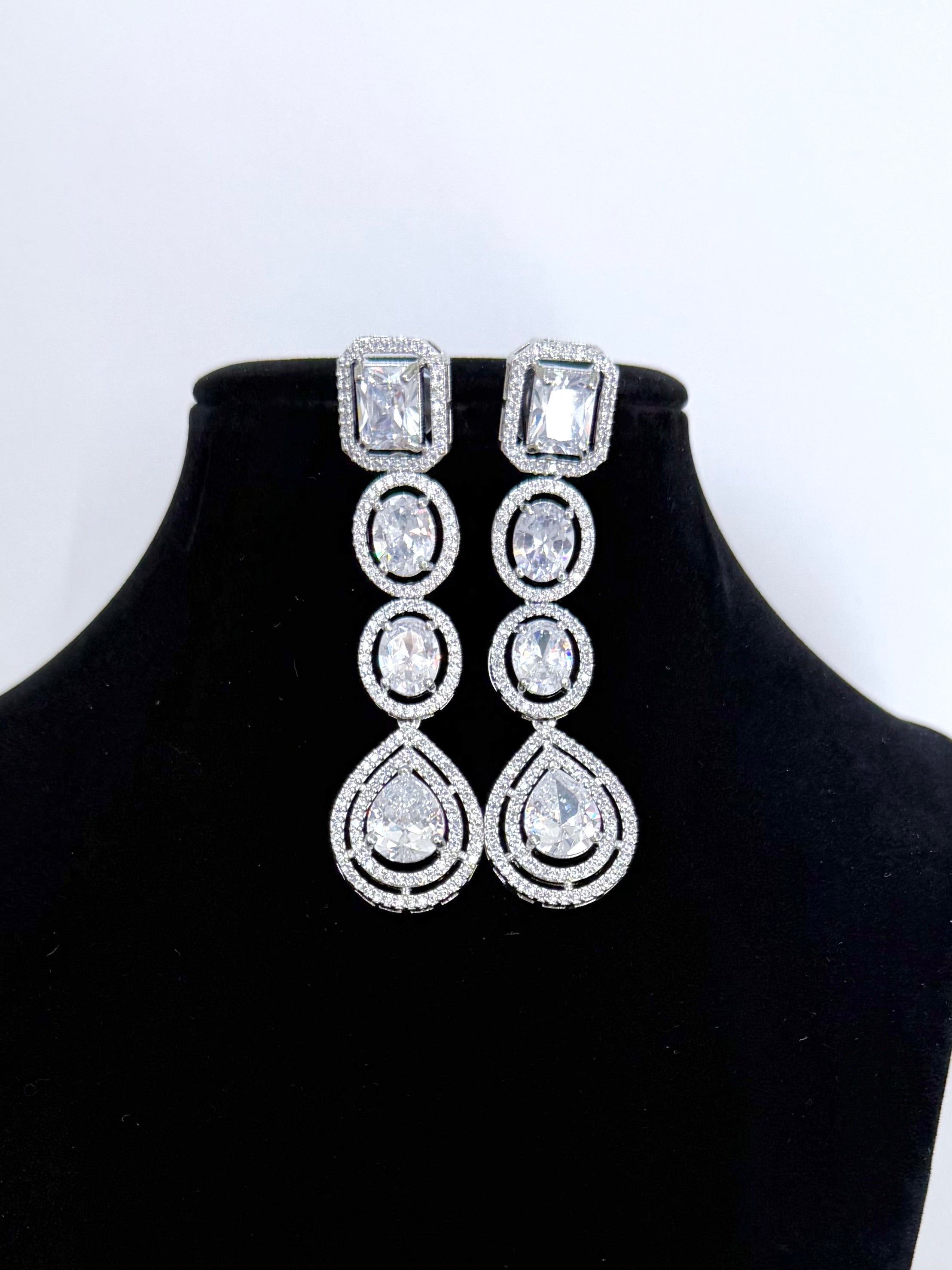 Bridal Shehnaaz American Diamond Set with Earrings