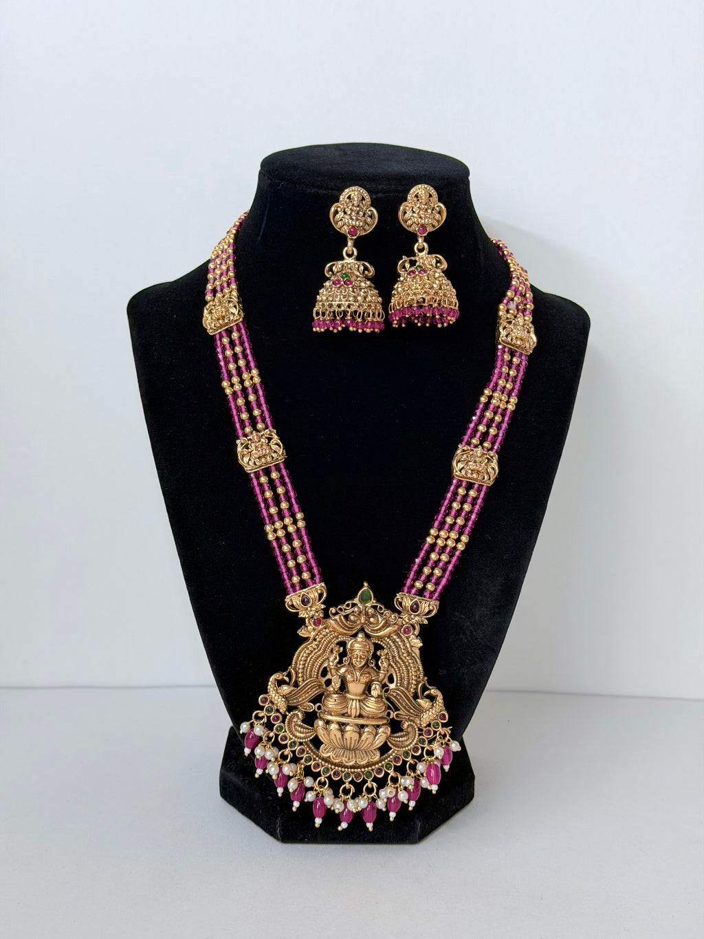 Temple Mala with Jhumka