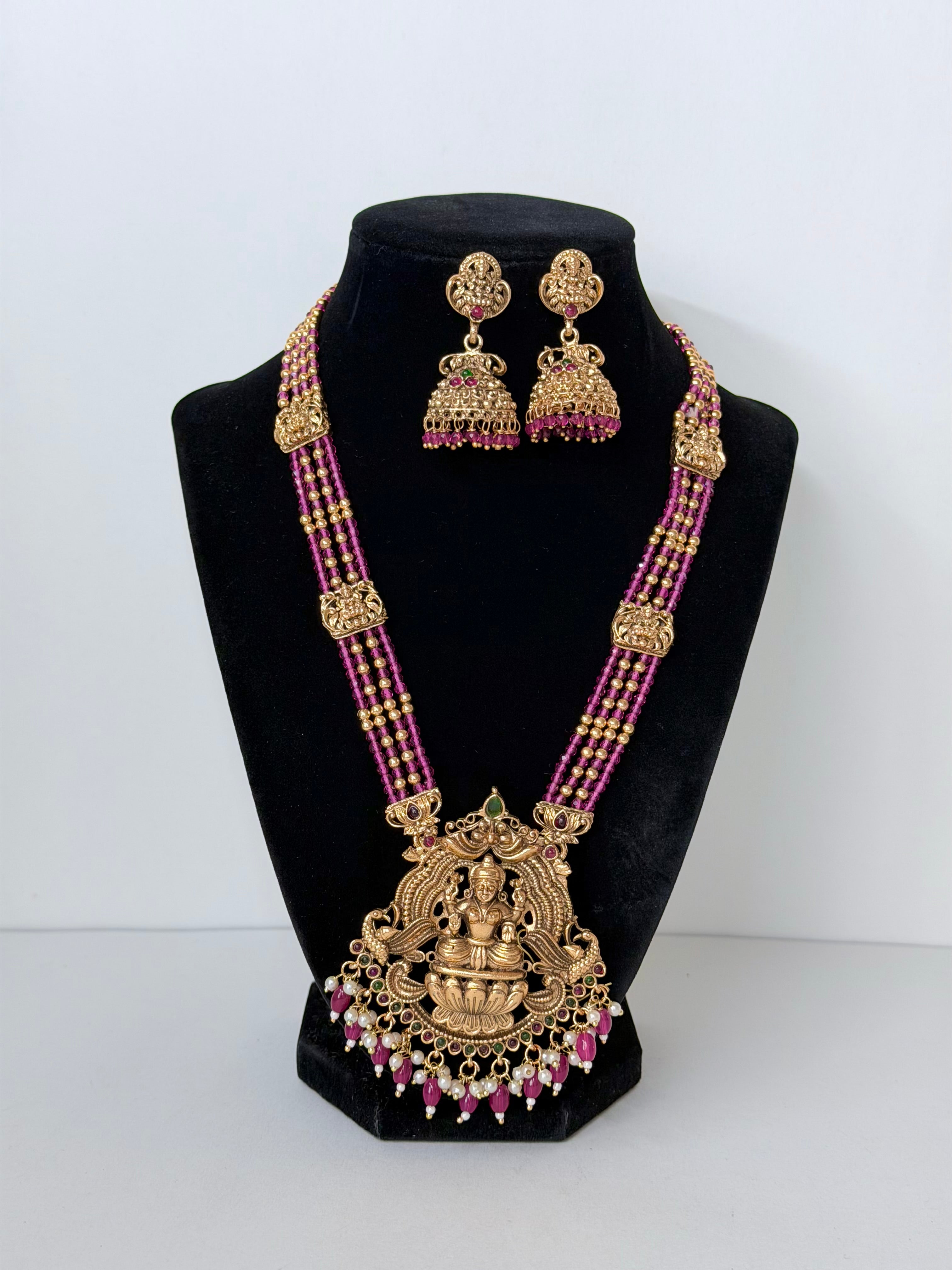 Temple Mala with Jhumka