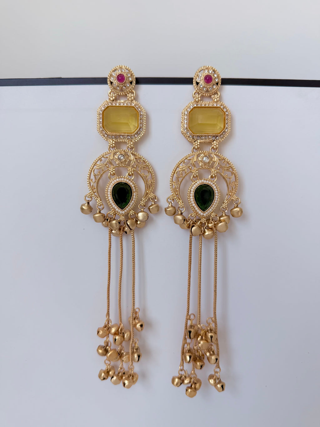 Trending Riona Kashmiri Earrings with Ghungroo