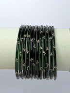 Trending Viral Glass Bangles - Colorful Glass Bangles for All Occasions 12 pcs