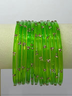 Trending Viral Glass Bangles - Colorful Glass Bangles for All Occasions 12 pcs