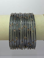 Trending Viral Glass Bangles - Colorful Glass Bangles for All Occasions 12 pcs