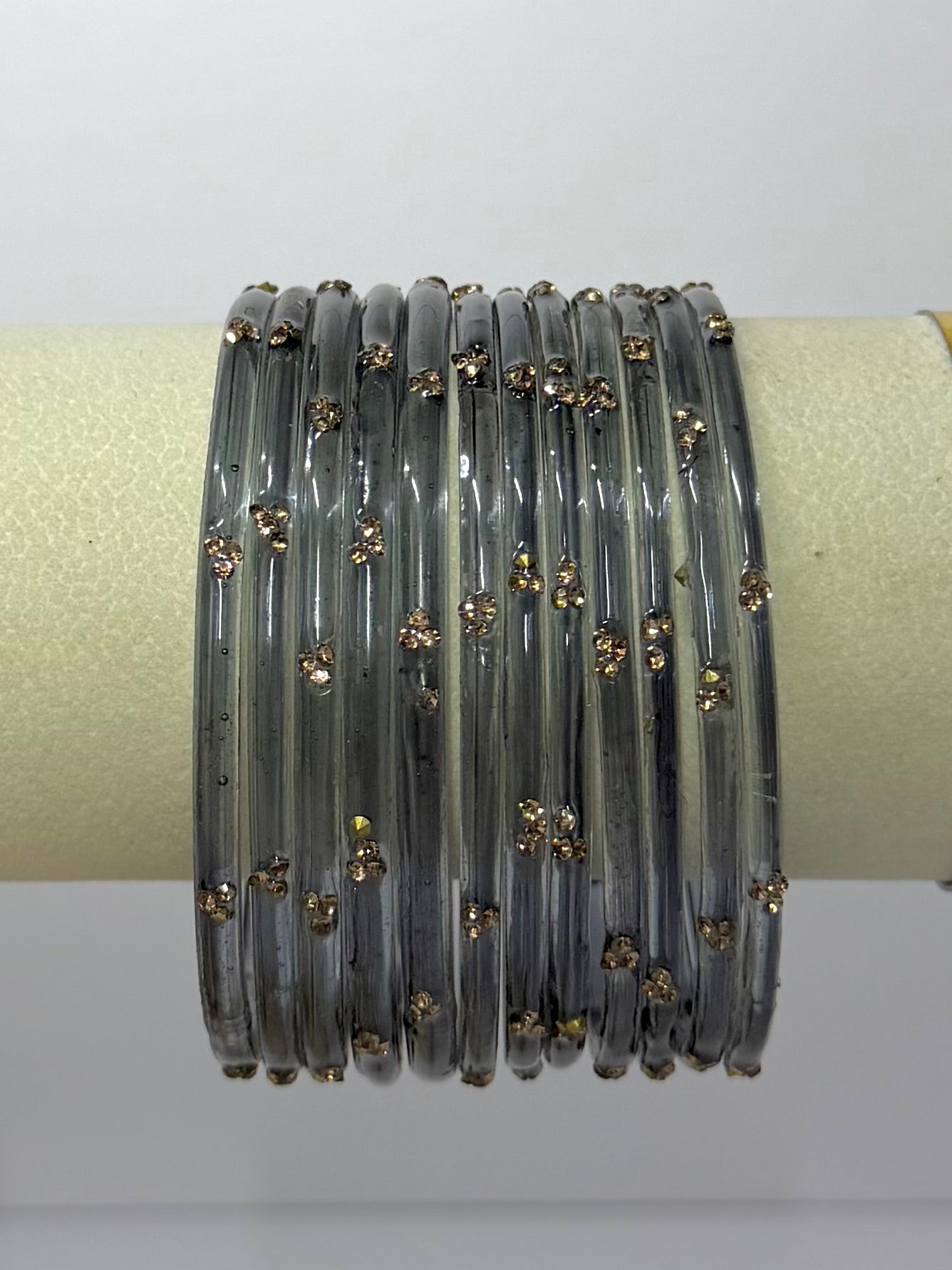 Trending Viral Glass Bangles - Colorful Glass Bangles for All Occasions 12 pcs