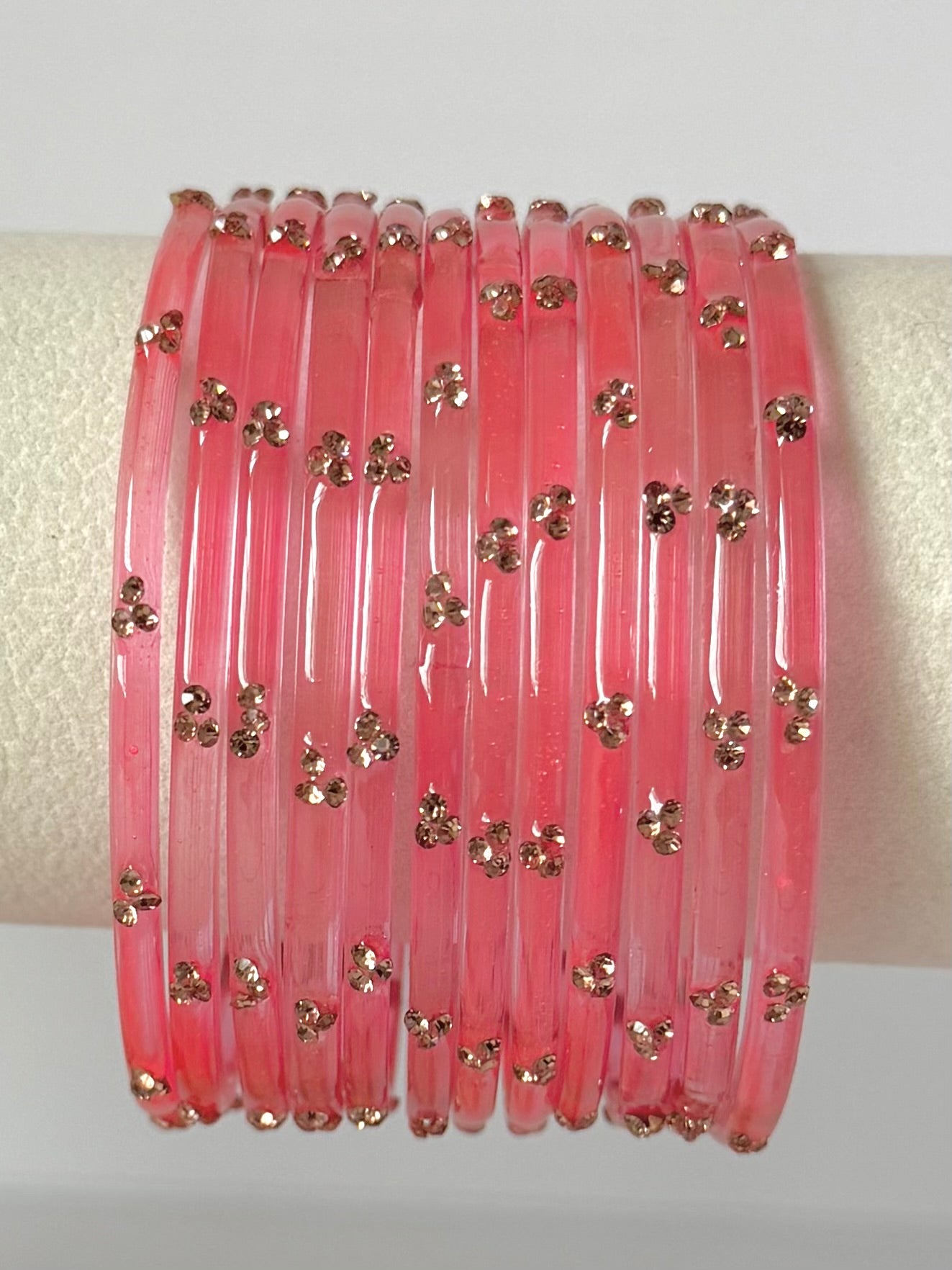 Trending Viral Glass Bangles - Colorful Glass Bangles for All Occasions 12 pcs