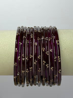 Trending Viral Glass Bangles - Colorful Glass Bangles for All Occasions 12 pcs