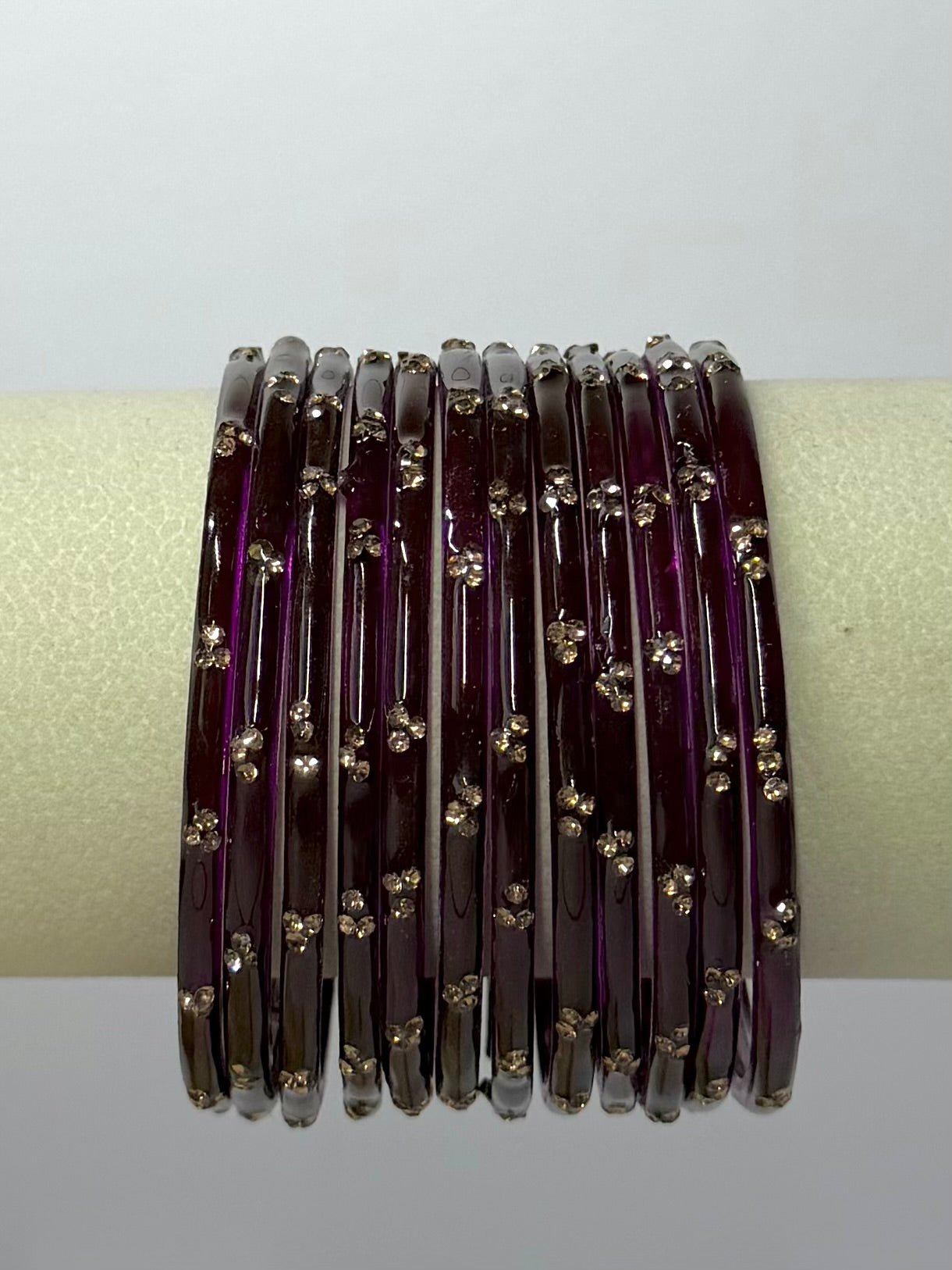 Trending Viral Glass Bangles - Colorful Glass Bangles for All Occasions 12 pcs