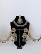 Bollywood Zohra Necklace set with Sahara Jhumka and Mangtika