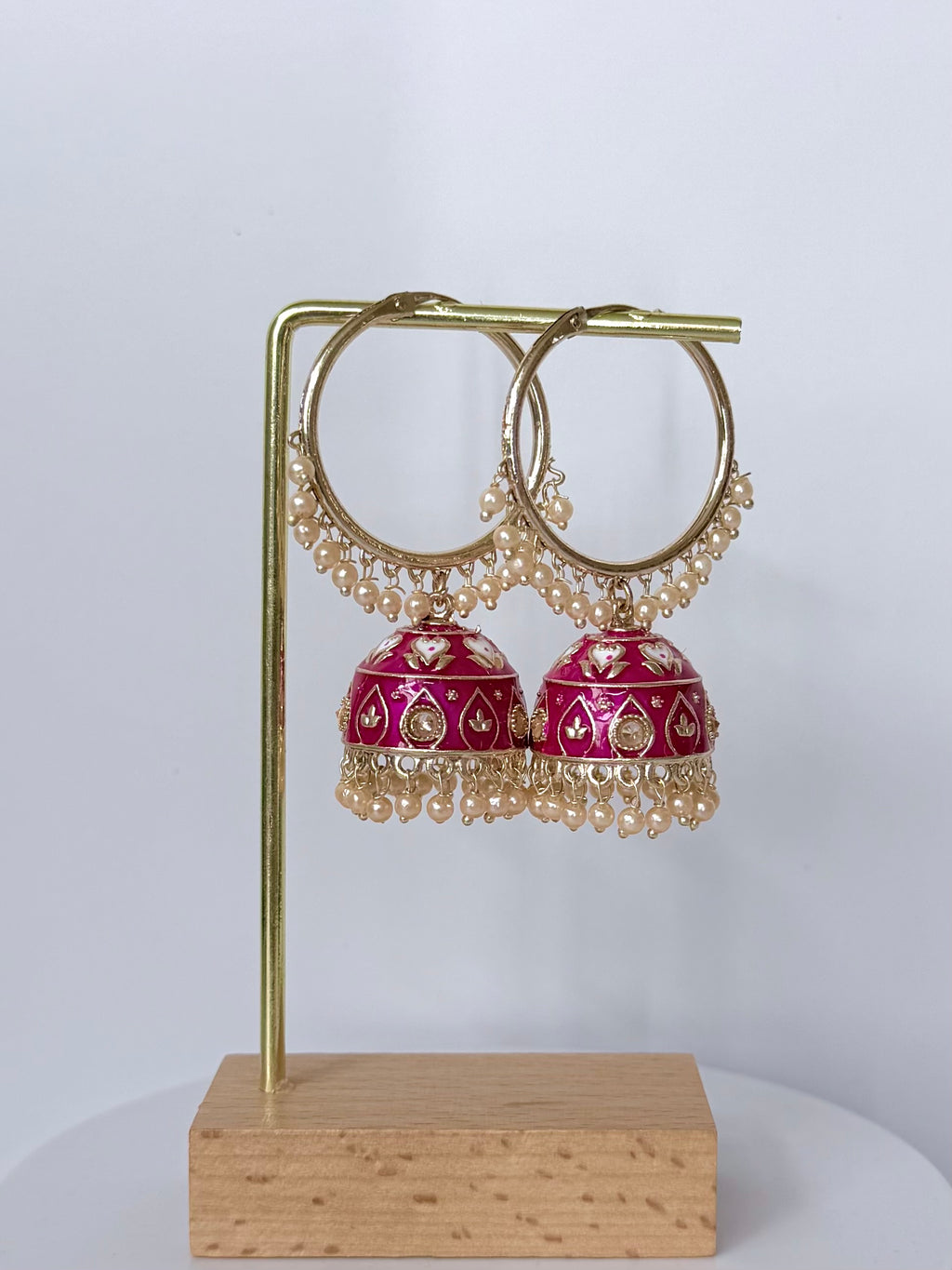 Bollywood Saanvi Meenakari Bali Jhumka