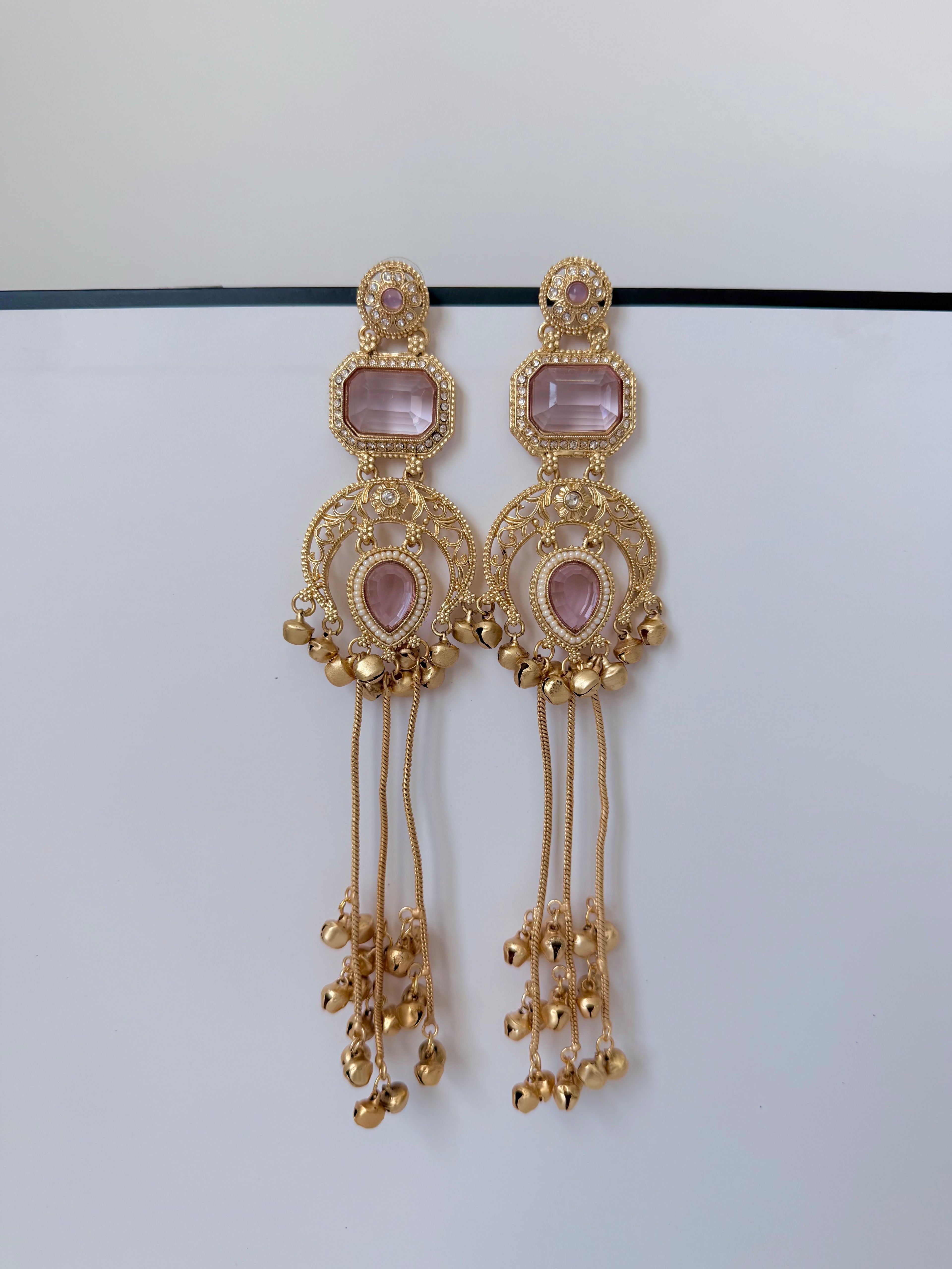 Trending Riona Kashmiri Earrings with Ghungroo