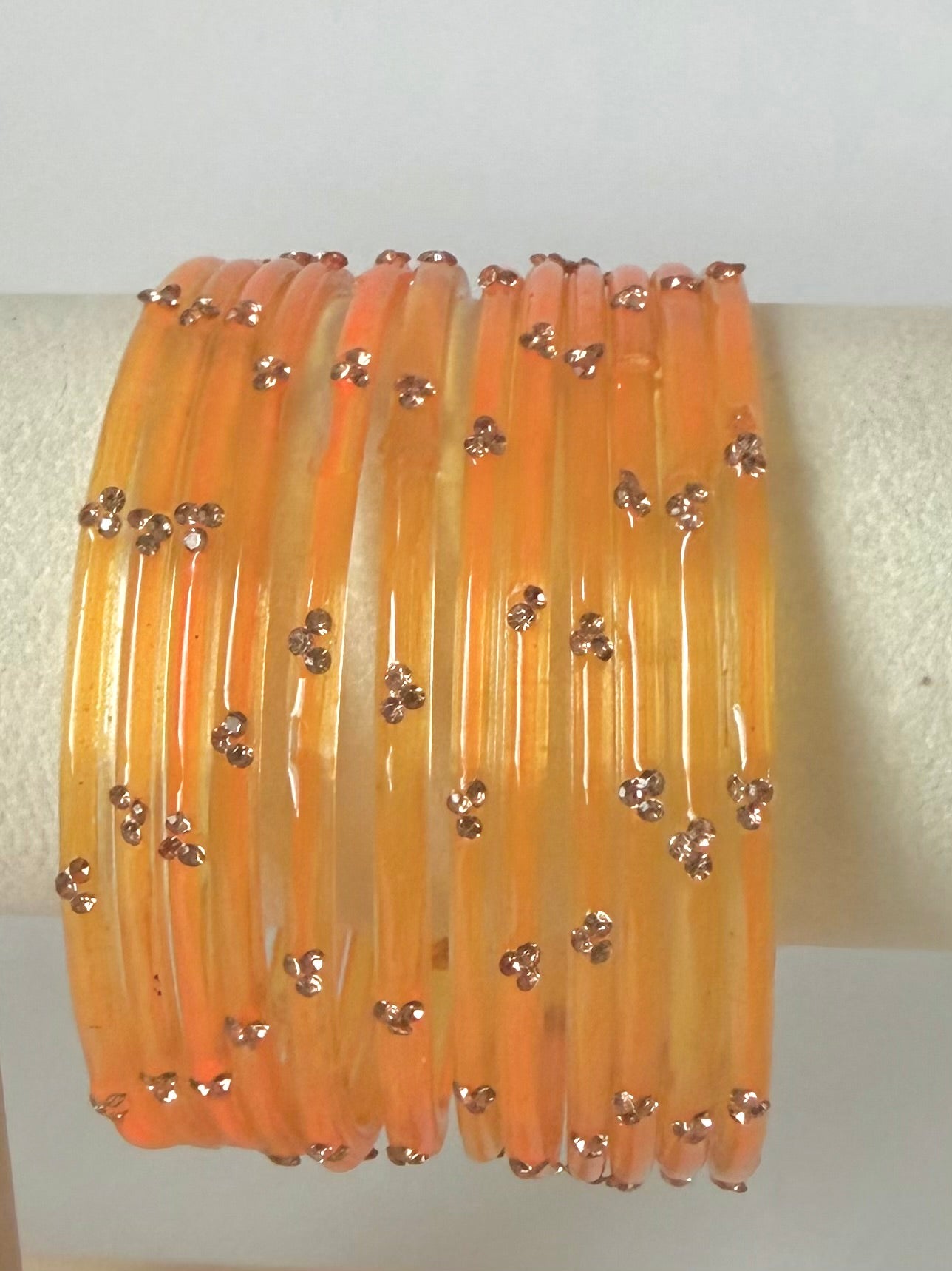 Trending Viral Glass Bangles - Colorful Glass Bangles for All Occasions 12 pcs