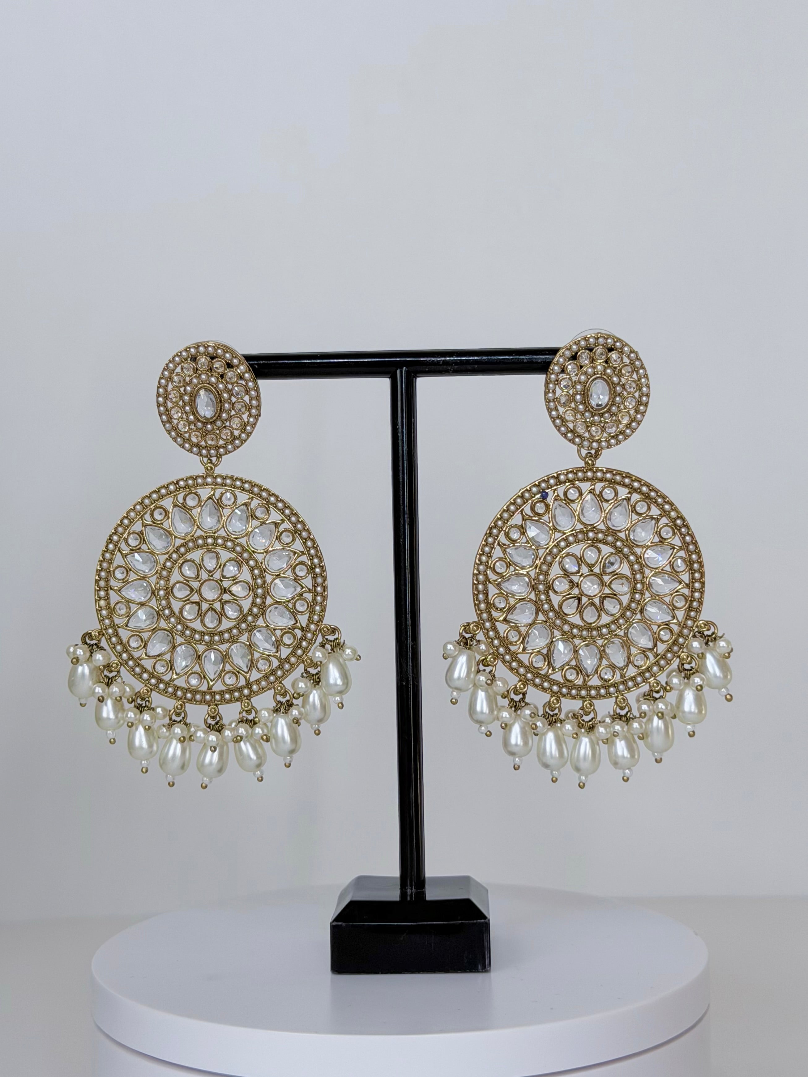 Bollywood Polki Zara Statement Earrings