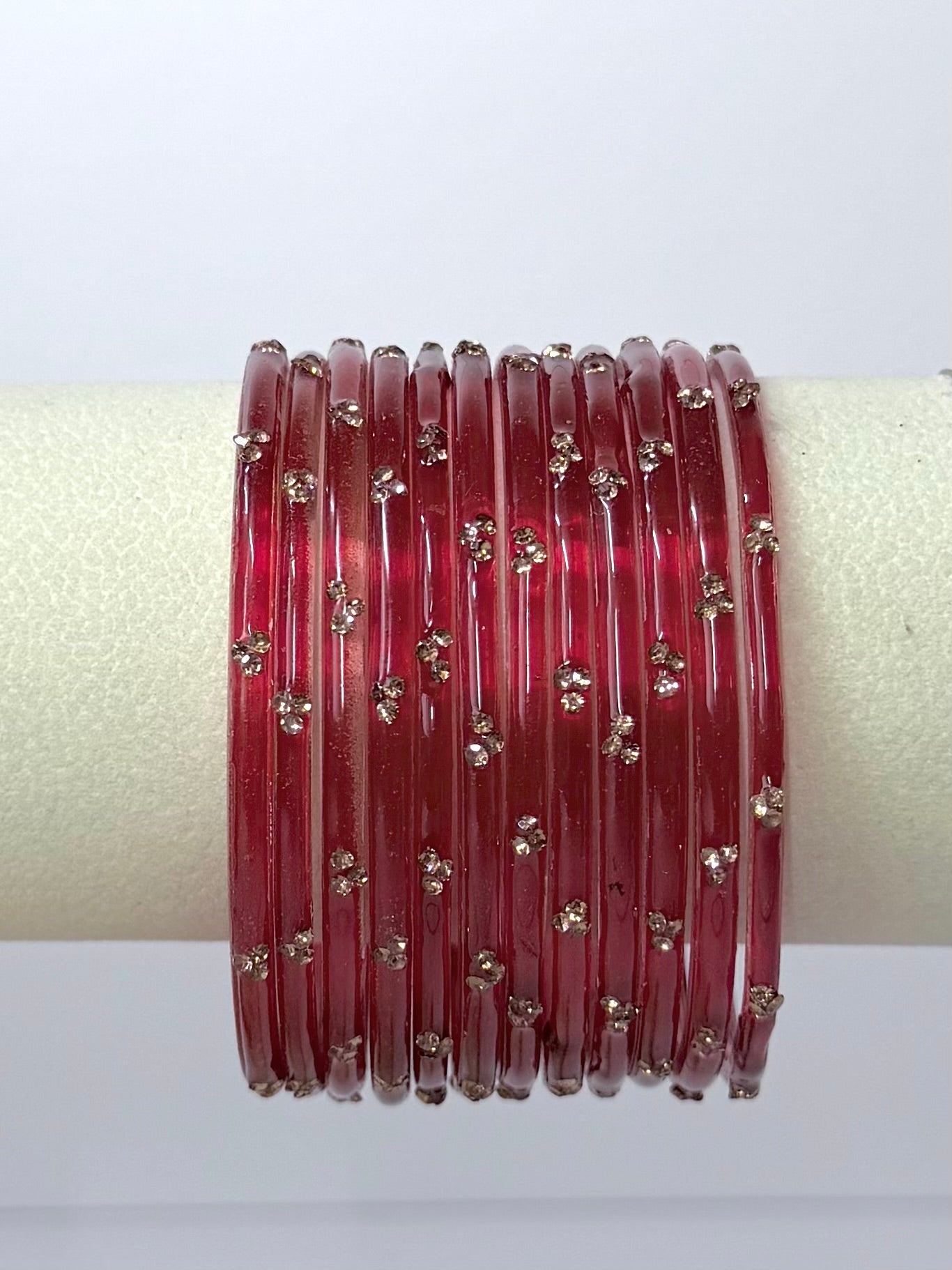 Trending Viral Glass Bangles - Colorful Glass Bangles for All Occasions 12 pcs