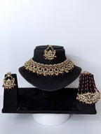 Bollywood Mehrza Necklace Set with Earrings, Mangtika and Jhoomar