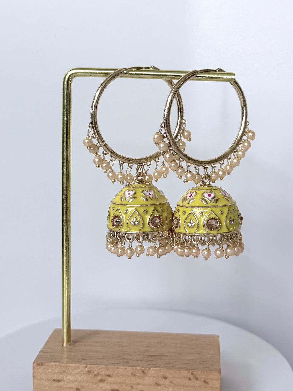 Bollywood Saanvi Meenakari Bali Jhumka