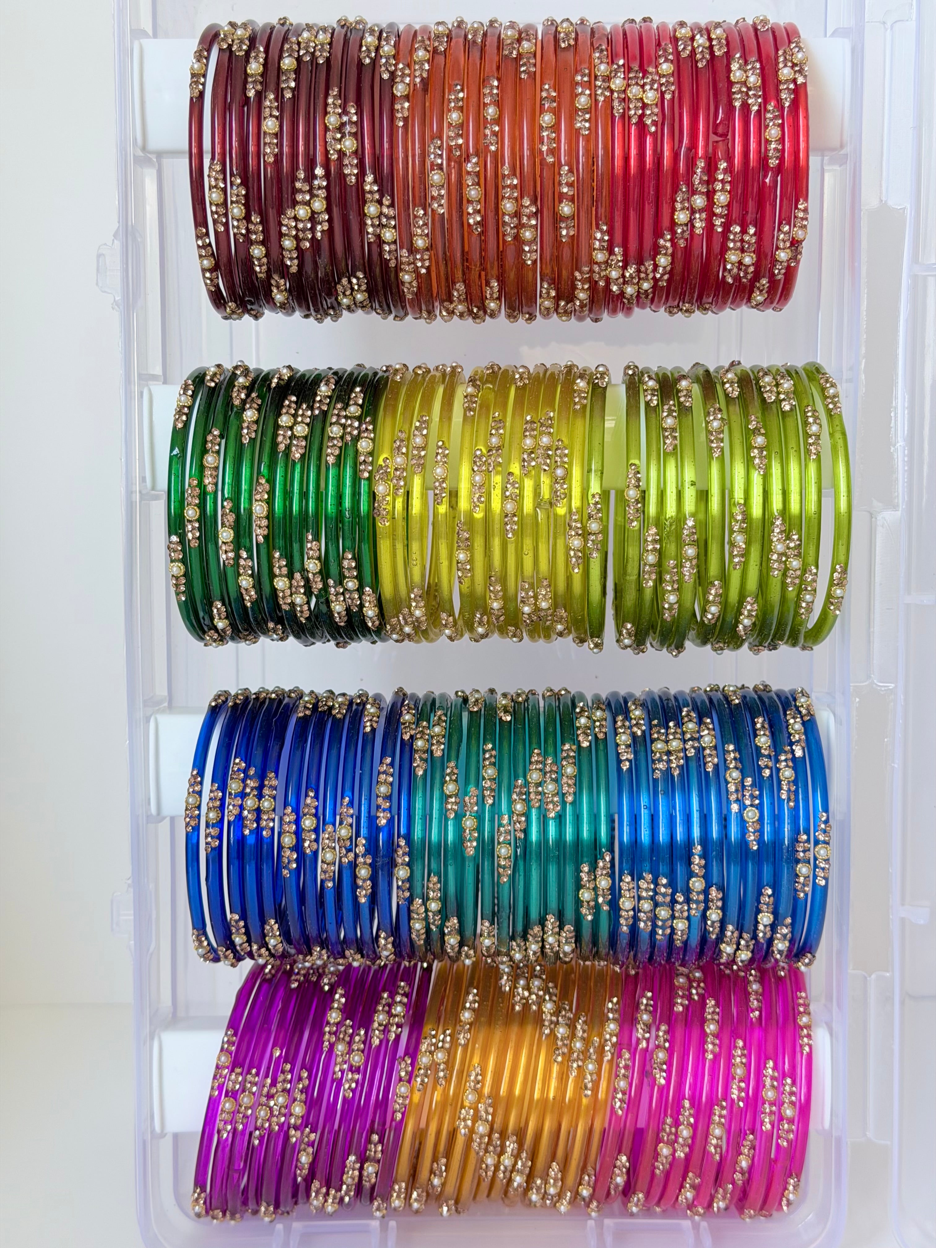 Shringar Glass Bangle Box with Bangle Organizer
