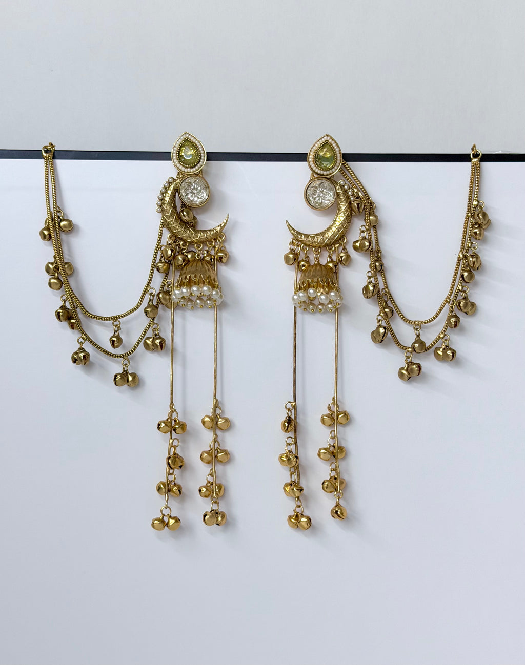 Trending Chand Kashmiri Earrings with Detachable Sahara