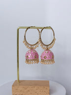 Bollywood Saanvi Meenakari Bali Jhumka