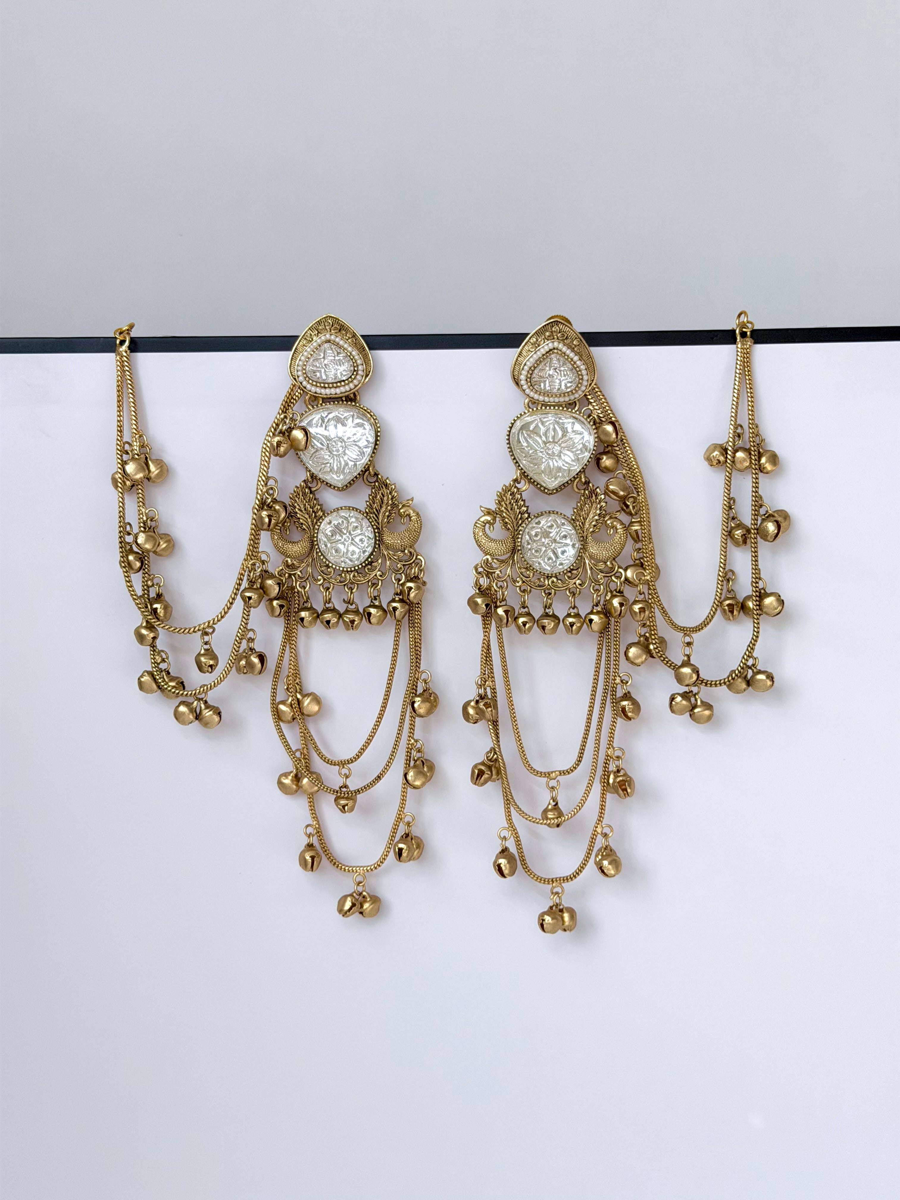Trending Mayuri Kashmiri Earrings with Ghungroo Sahara