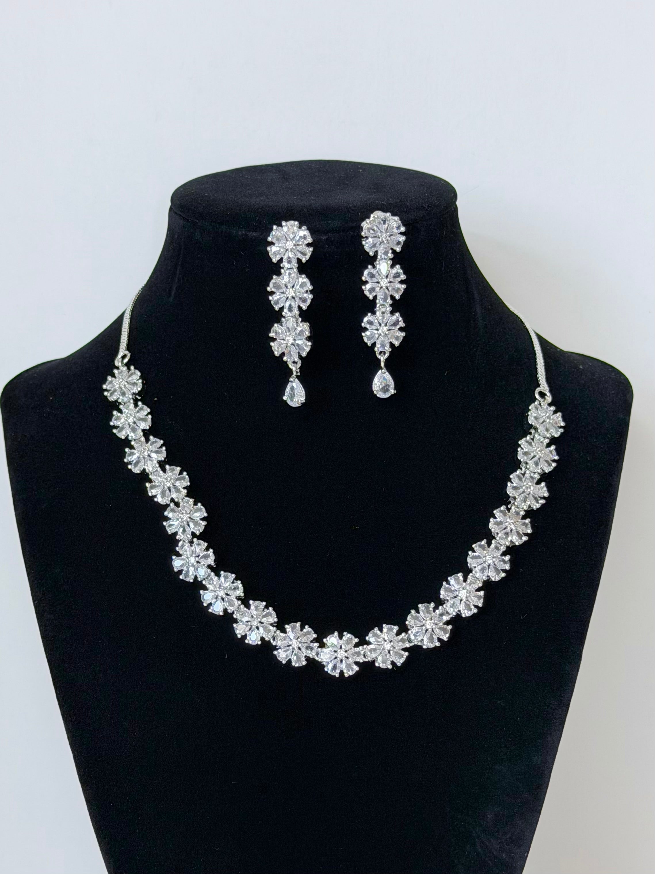 Dainty Diva American Diamond Set with Earrings