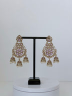 Polki Khwaab Earrings with Jhumka