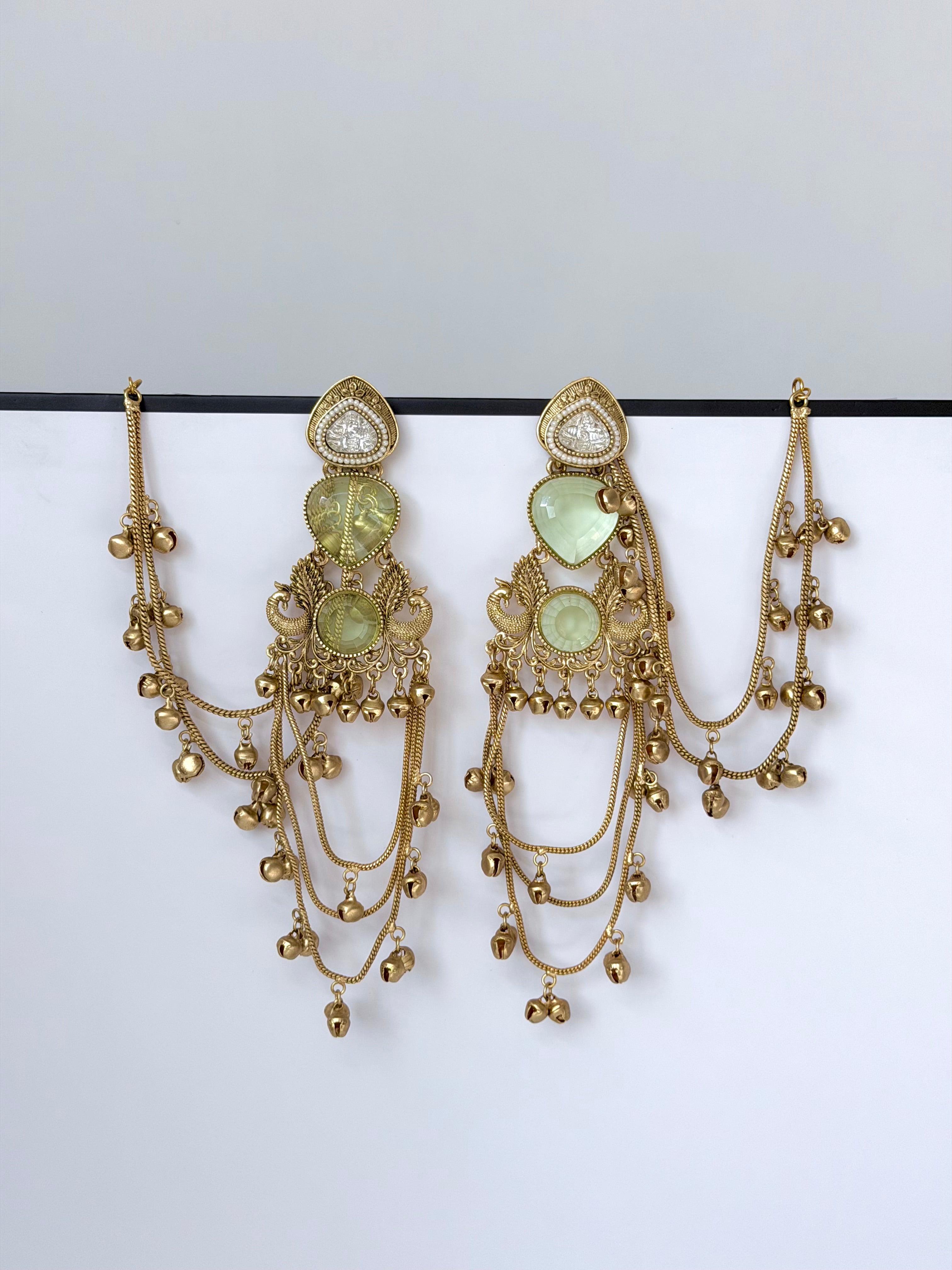 Trending Mayuri Kashmiri Earrings with Ghungroo Sahara