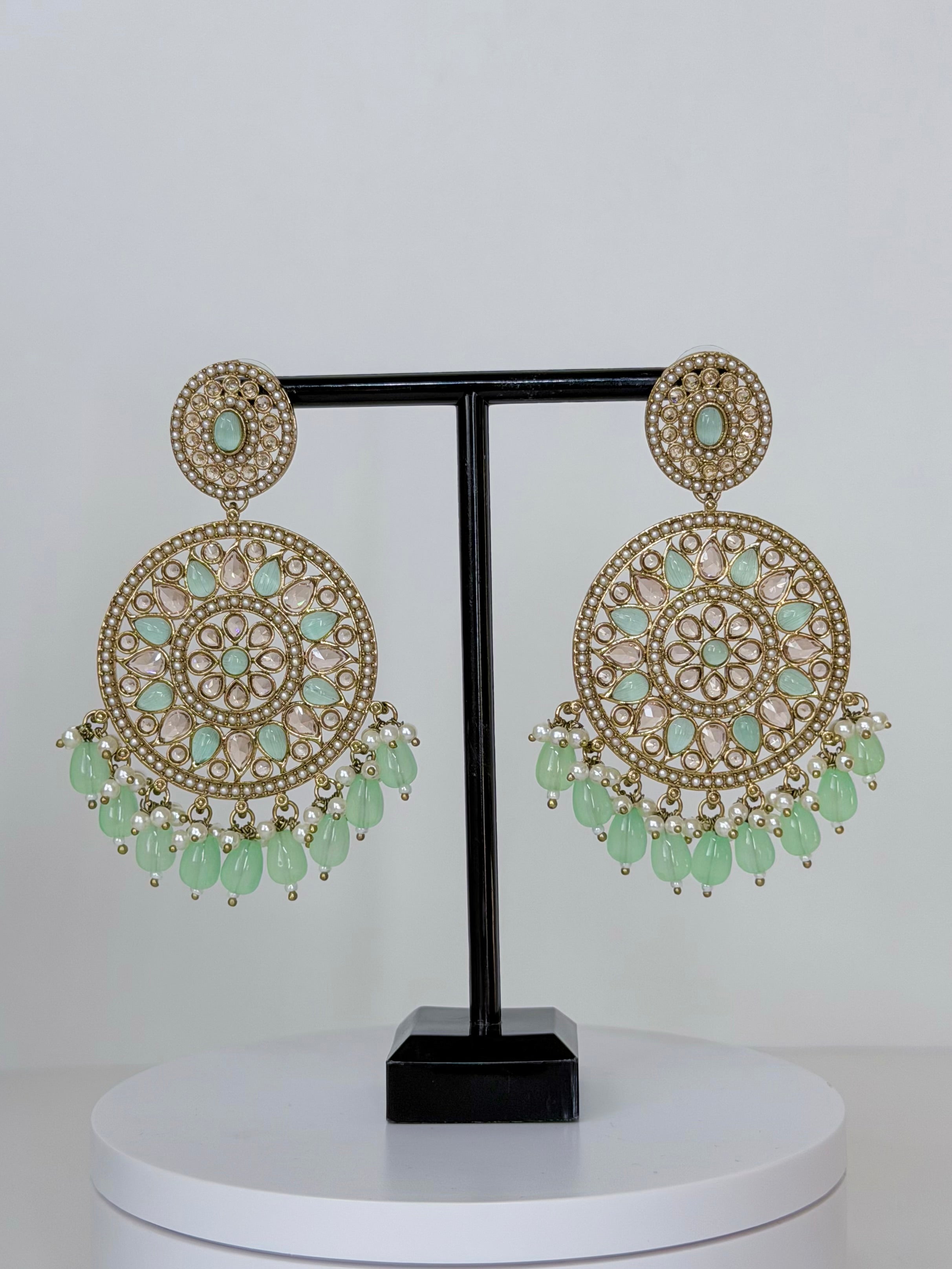 Bollywood Polki Zara Statement Earrings