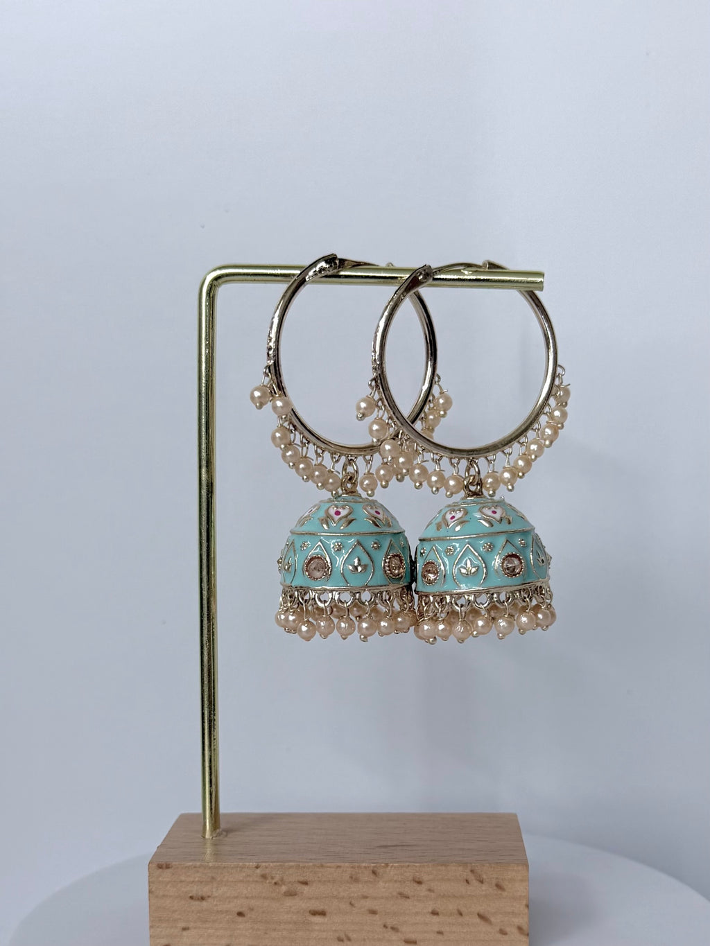 Bollywood Saanvi Meenakari Bali Jhumka
