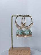 Bollywood Saanvi Meenakari Bali Jhumka