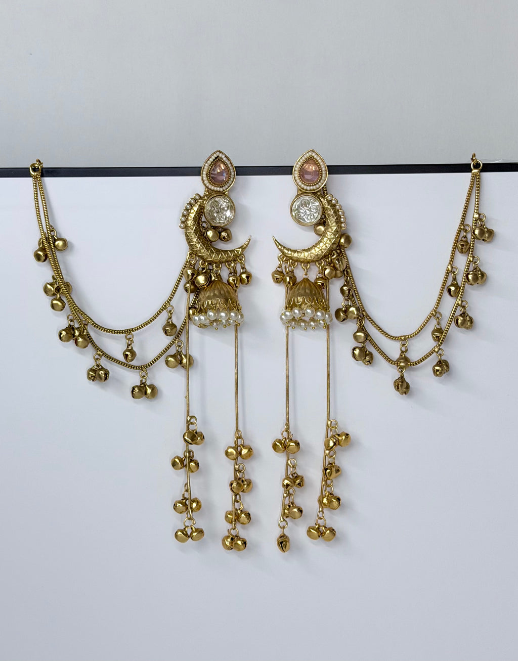 Trending Chand Kashmiri Earrings with Detachable Sahara