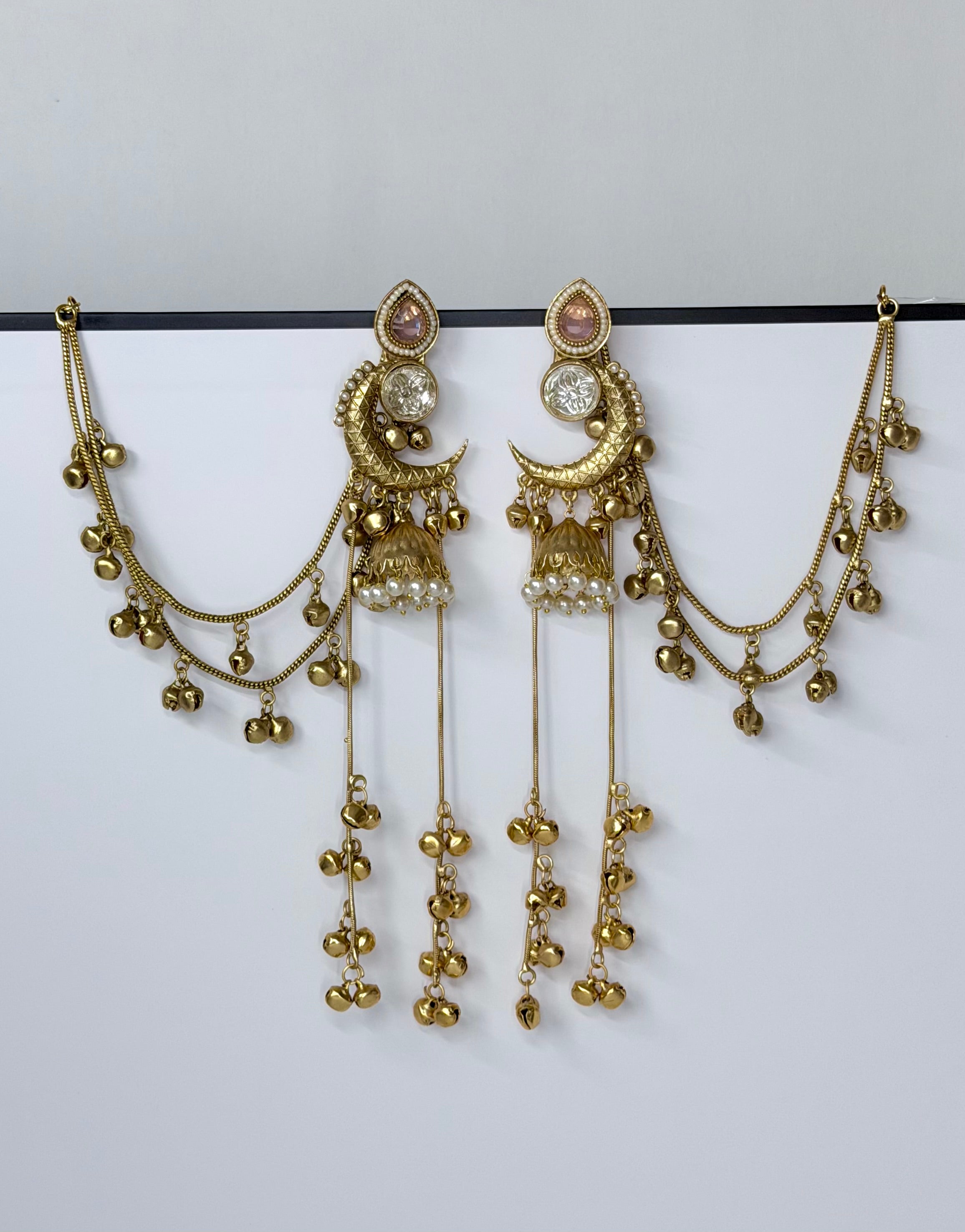 Trending Chand Kashmiri Earrings with Detachable Sahara