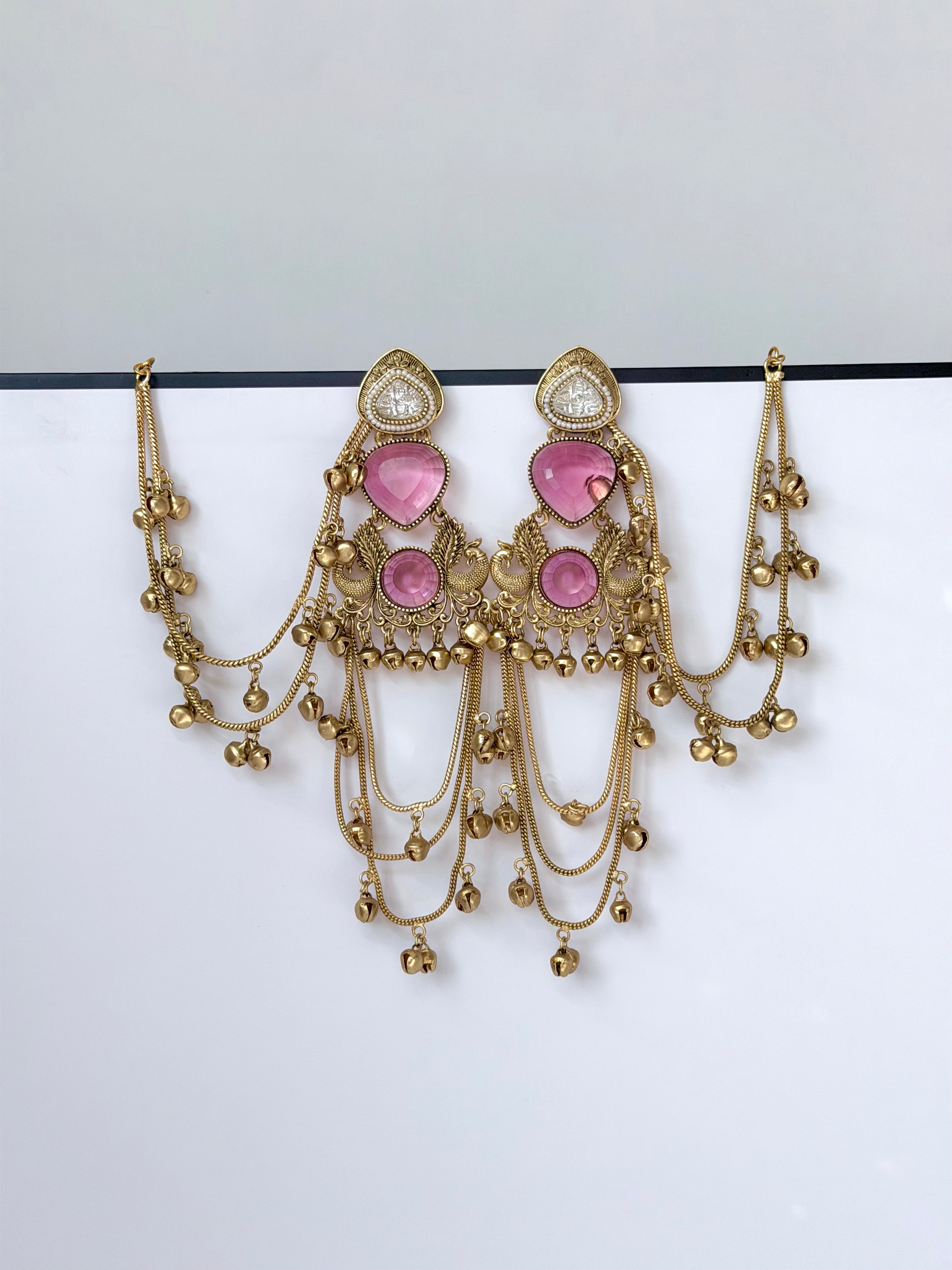 Trending Mayuri Kashmiri Earrings with Ghungroo Sahara