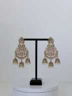 Polki Khwaab Earrings with Jhumka