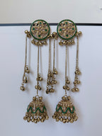 Trending Nyra Kashmiri Earrings with Jhumka