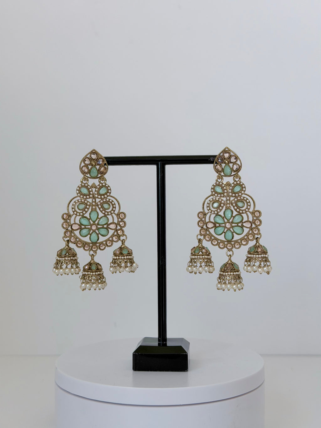 Polki Khwaab Earrings with Jhumka